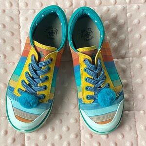Matilda Jane Girls 1 show. Colorful Striped Kids Sneakers